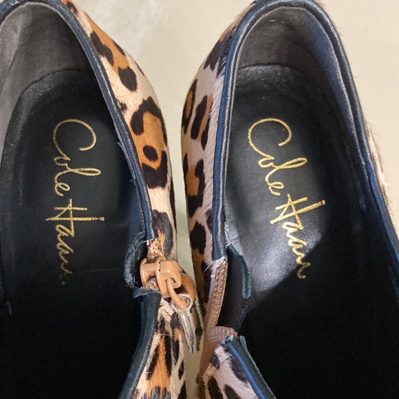 Cole Haan leopard print booties- LIKE NEW - Picture 6 of 6
